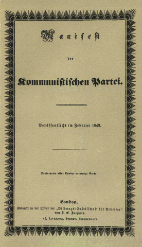 Communist manifesto 1848